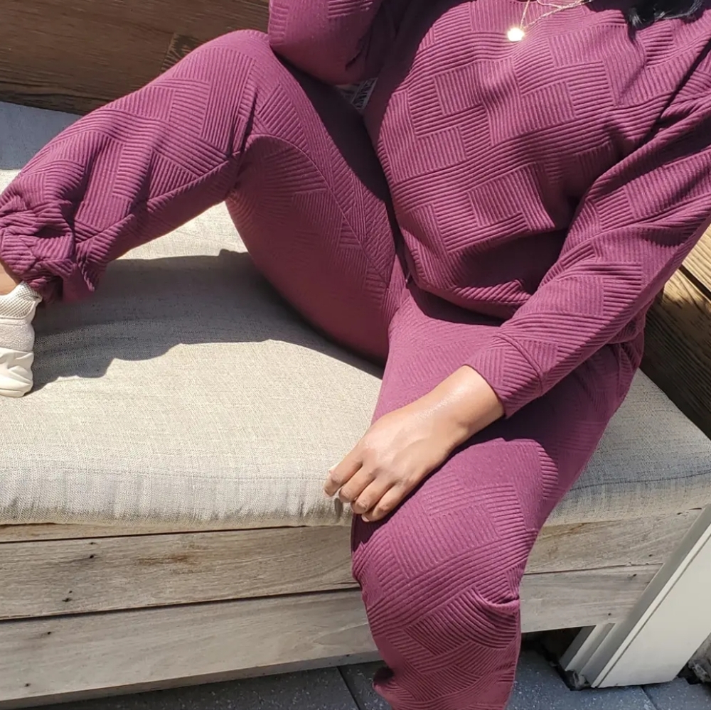 Plus Size Textured Jogger - Picture 2 of 4